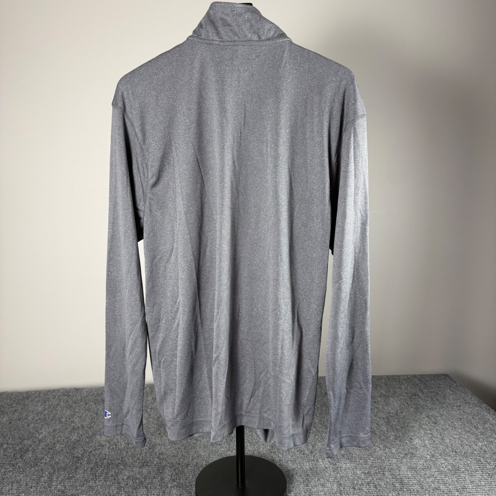 Champion Mens UNC Tar Heels Quarter Zip Pullover Gray Heather XL University NC - Picture 2 of 11
